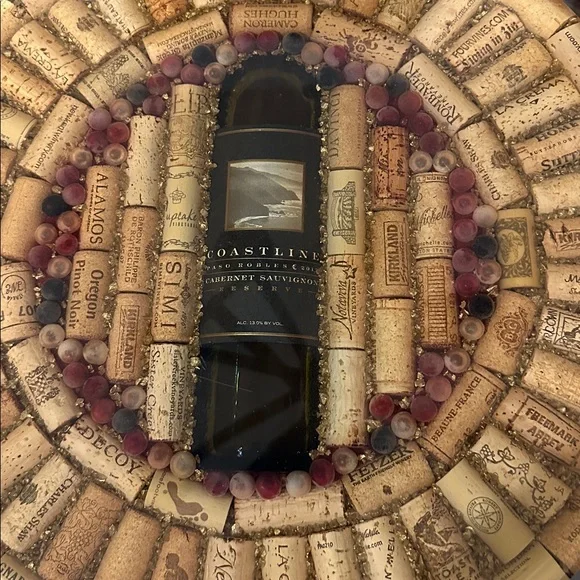 Wine Cork Lazy Susan - Picture 2 of 2